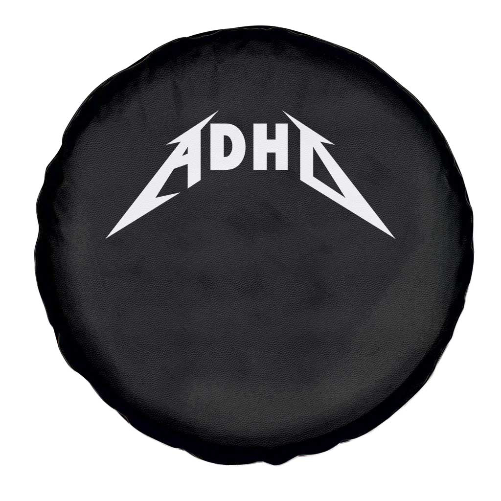 ADHD Spare Tire Cover Funny Heavy Metal Rock Music Design Meme - Wonder Print Shop