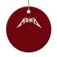 ADHD Ceramic Ornament Funny Heavy Metal Rock Music Design Meme - Wonder Print Shop