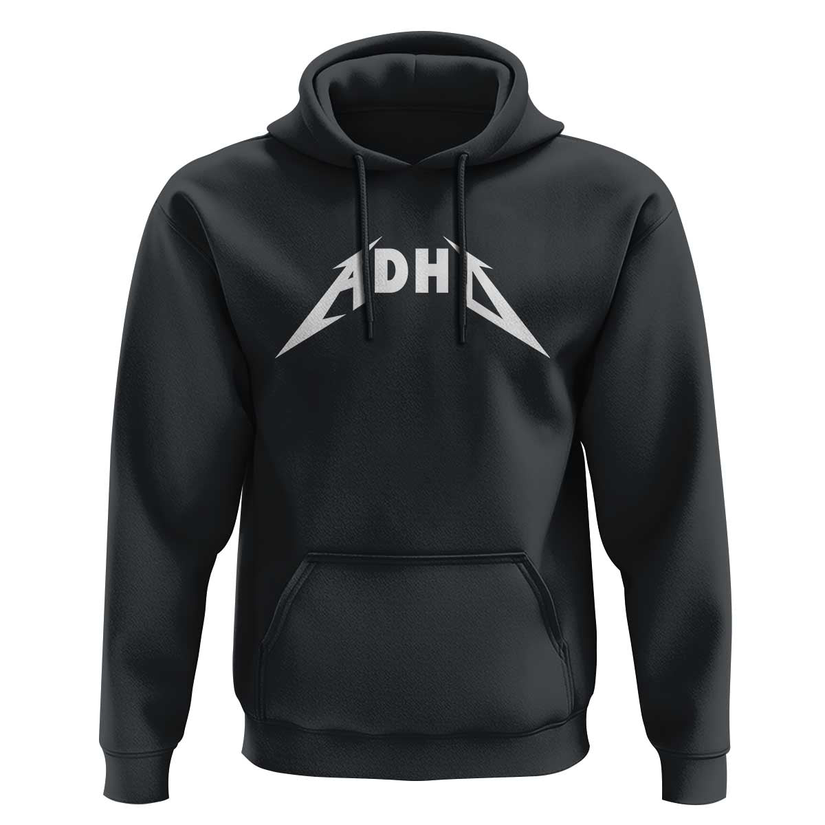ADHD Hoodie Funny Heavy Metal Rock Music Design Meme - Wonder Print Shop