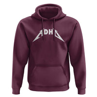 ADHD Hoodie Funny Heavy Metal Rock Music Design Meme - Wonder Print Shop