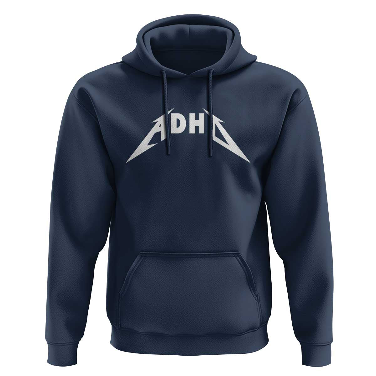 ADHD Hoodie Funny Heavy Metal Rock Music Design Meme - Wonder Print Shop