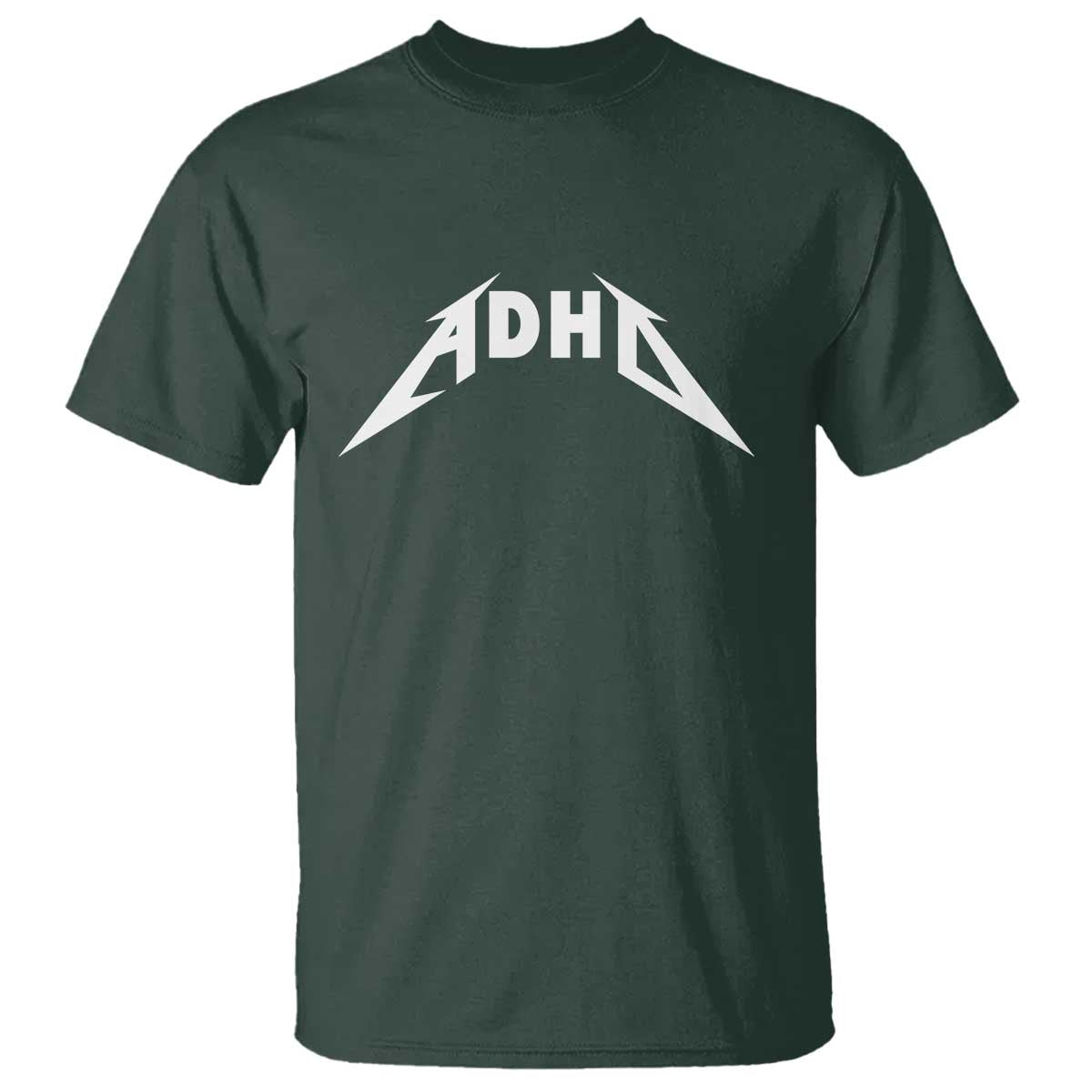 ADHD T Shirt Funny Heavy Metal Rock Music Design Meme - Wonder Print Shop