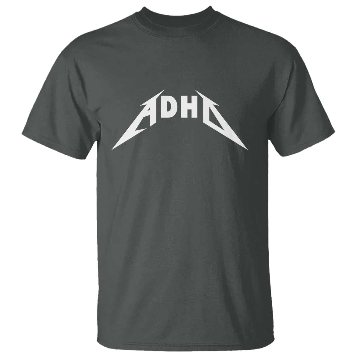 ADHD T Shirt Funny Heavy Metal Rock Music Design Meme - Wonder Print Shop