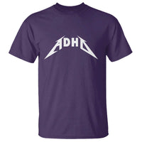 ADHD T Shirt Funny Heavy Metal Rock Music Design Meme - Wonder Print Shop