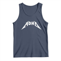 ADHD Tank Top Funny Heavy Metal Rock Music Design Meme - Wonder Print Shop