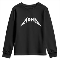 ADHD Youth Sweatshirt Funny Heavy Metal Rock Music Design Meme - Wonder Print Shop