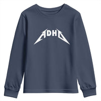ADHD Youth Sweatshirt Funny Heavy Metal Rock Music Design Meme - Wonder Print Shop