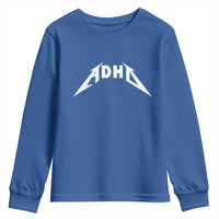 ADHD Youth Sweatshirt Funny Heavy Metal Rock Music Design Meme - Wonder Print Shop