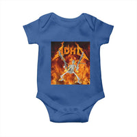Funny Skeleton ADHD Baby Onesie Meme Flames Neurodivergent Gen Z - Wonder Print Shop