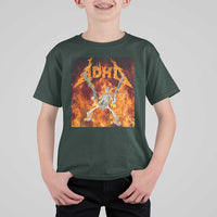 Funny Skeleton ADHD T Shirt For Kid Meme Flames Neurodivergent Gen Z - Wonder Print Shop