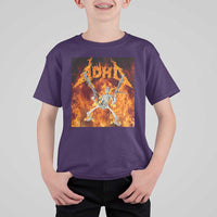 Funny Skeleton ADHD T Shirt For Kid Meme Flames Neurodivergent Gen Z - Wonder Print Shop