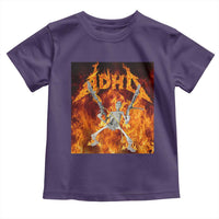 Funny Skeleton ADHD Toddler T Shirt Meme Flames Neurodivergent Gen Z - Wonder Print Shop