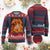 Funny Skeleton ADHD Knitted Sweatshirt Meme Flames Neurodivergent Gen Z - Wonder Print Shop