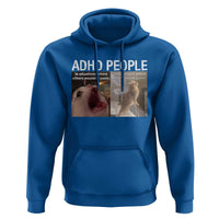ADHD Cat Meme Hoodie Funny Panic Cat Mental Health Awareness - Wonder Print Shop