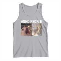 ADHD Cat Meme Tank Top Funny Panic Cat Mental Health Awareness - Wonder Print Shop