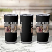 ADHD Cat Meme Tumbler Cup Funny Panic Cat Mental Health Awareness - Wonder Print Shop