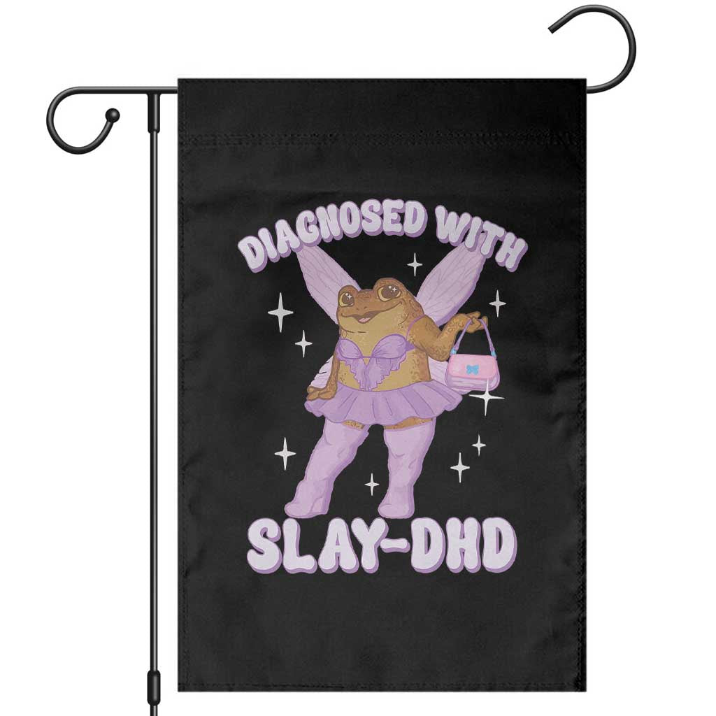 ADHD Meme Garden Flag Funny Slay DHD Frog Neurodivergent - Wonder Print Shop