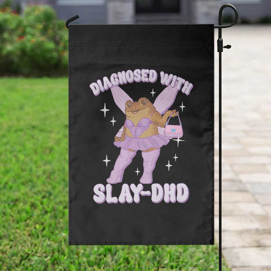 ADHD Meme Garden Flag Funny Slay DHD Frog Neurodivergent - Wonder Print Shop