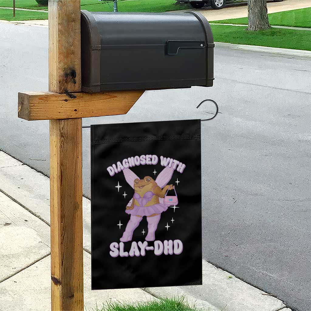 ADHD Meme Garden Flag Funny Slay DHD Frog Neurodivergent - Wonder Print Shop