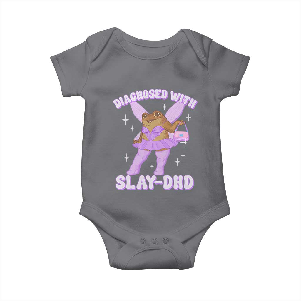 ADHD Meme Baby Onesie Funny Slay DHD Frog Neurodivergent - Wonder Print Shop
