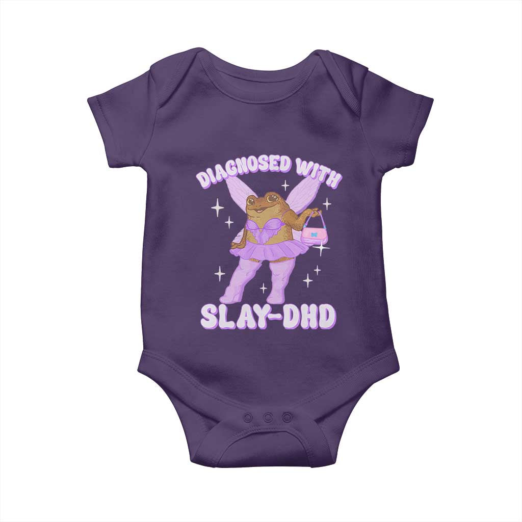 ADHD Meme Baby Onesie Funny Slay DHD Frog Neurodivergent - Wonder Print Shop