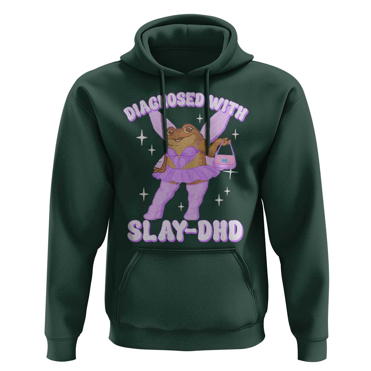 ADHD Meme Hoodie Funny Slay DHD Frog Neurodivergent - Wonder Print Shop