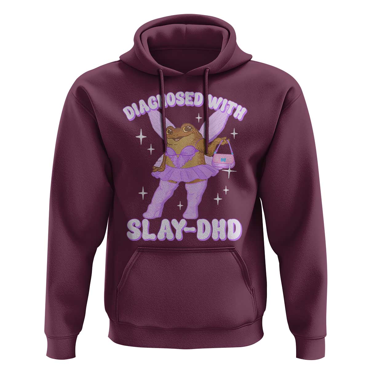 ADHD Meme Hoodie Funny Slay DHD Frog Neurodivergent - Wonder Print Shop