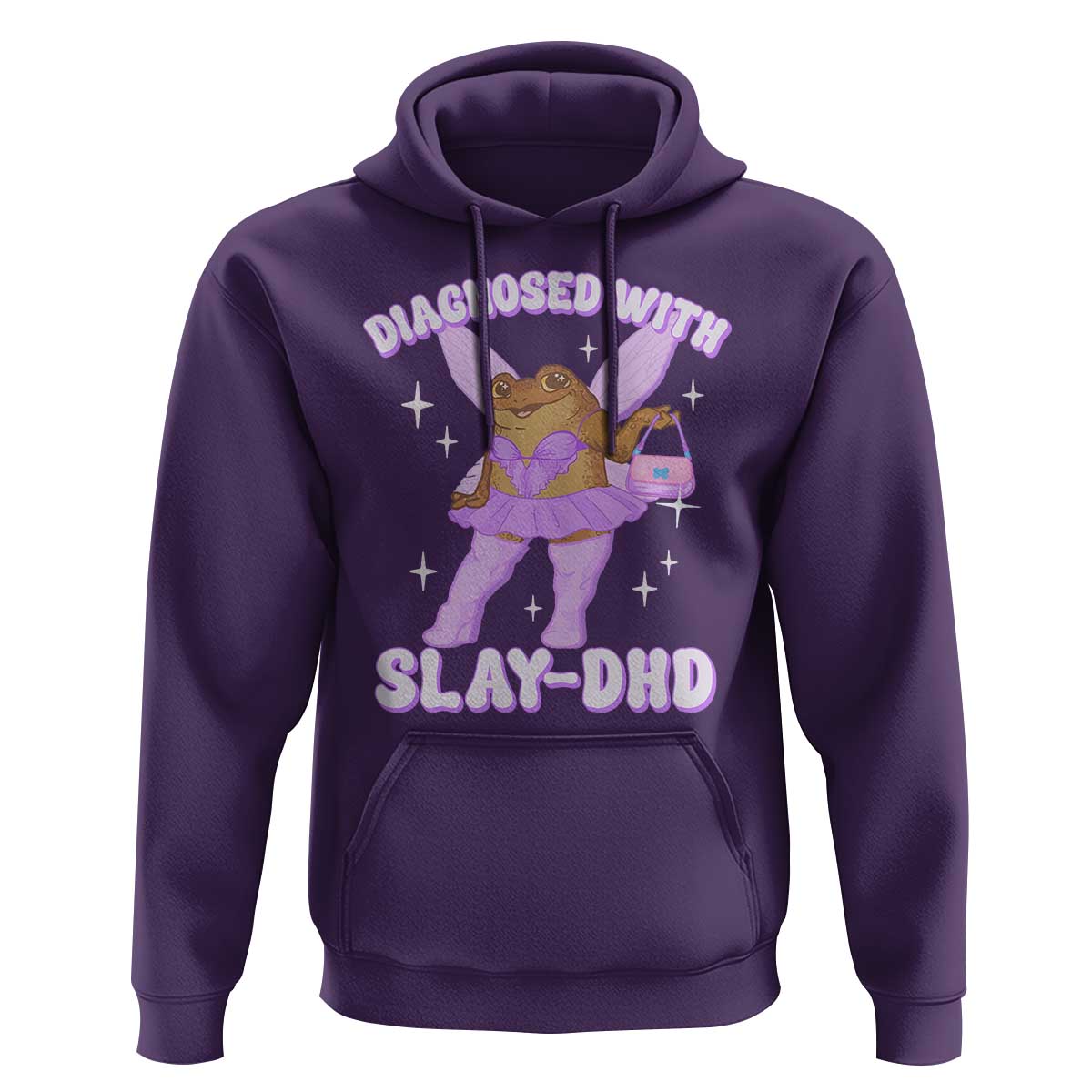 ADHD Meme Hoodie Funny Slay DHD Frog Neurodivergent - Wonder Print Shop