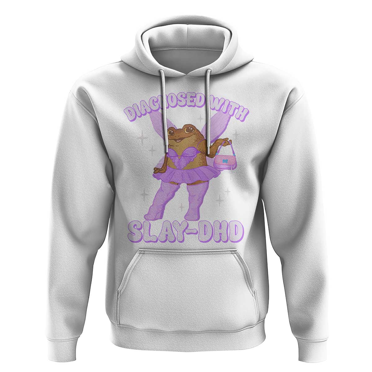 ADHD Meme Hoodie Funny Slay DHD Frog Neurodivergent - Wonder Print Shop