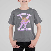 ADHD Meme T Shirt For Kid Funny Slay DHD Frog Neurodivergent - Wonder Print Shop