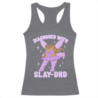 ADHD Meme Racerback Tank Top Funny Slay DHD Frog Neurodivergent - Wonder Print Shop