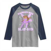 ADHD Meme Raglan Shirt Funny Slay DHD Frog Neurodivergent - Wonder Print Shop