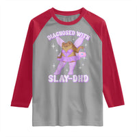 ADHD Meme Raglan Shirt Funny Slay DHD Frog Neurodivergent - Wonder Print Shop