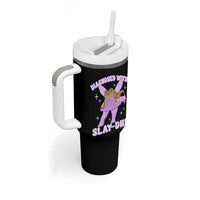 ADHD Meme Tumbler With Handle Funny Slay DHD Frog Neurodivergent - Wonder Print Shop