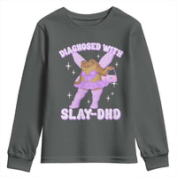 ADHD Meme Youth Sweatshirt Funny Slay DHD Frog Neurodivergent - Wonder Print Shop