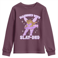 ADHD Meme Youth Sweatshirt Funny Slay DHD Frog Neurodivergent - Wonder Print Shop