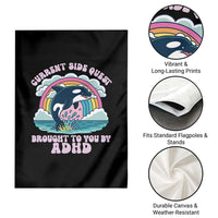 Side Quest ADHD Garden Flag Funny Neurodivergent Meme - Wonder Print Shop