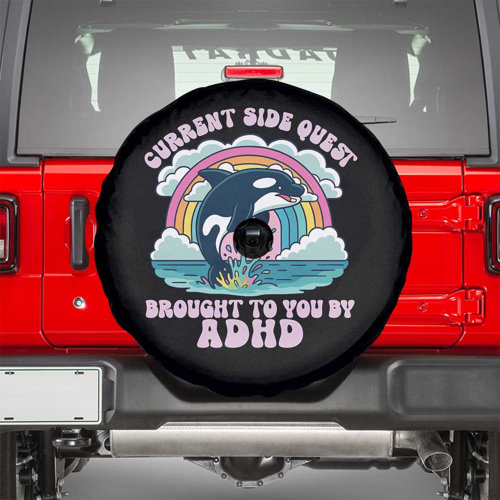 Side Quest ADHD Spare Tire Cover Funny Neurodivergent Meme - Wonder Print Shop