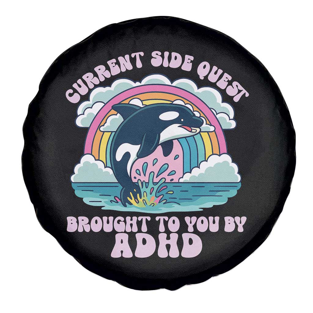 Side Quest ADHD Spare Tire Cover Funny Neurodivergent Meme - Wonder Print Shop