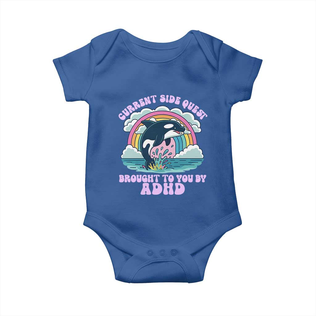 Side Quest ADHD Baby Onesie Funny Neurodivergent Meme - Wonder Print Shop
