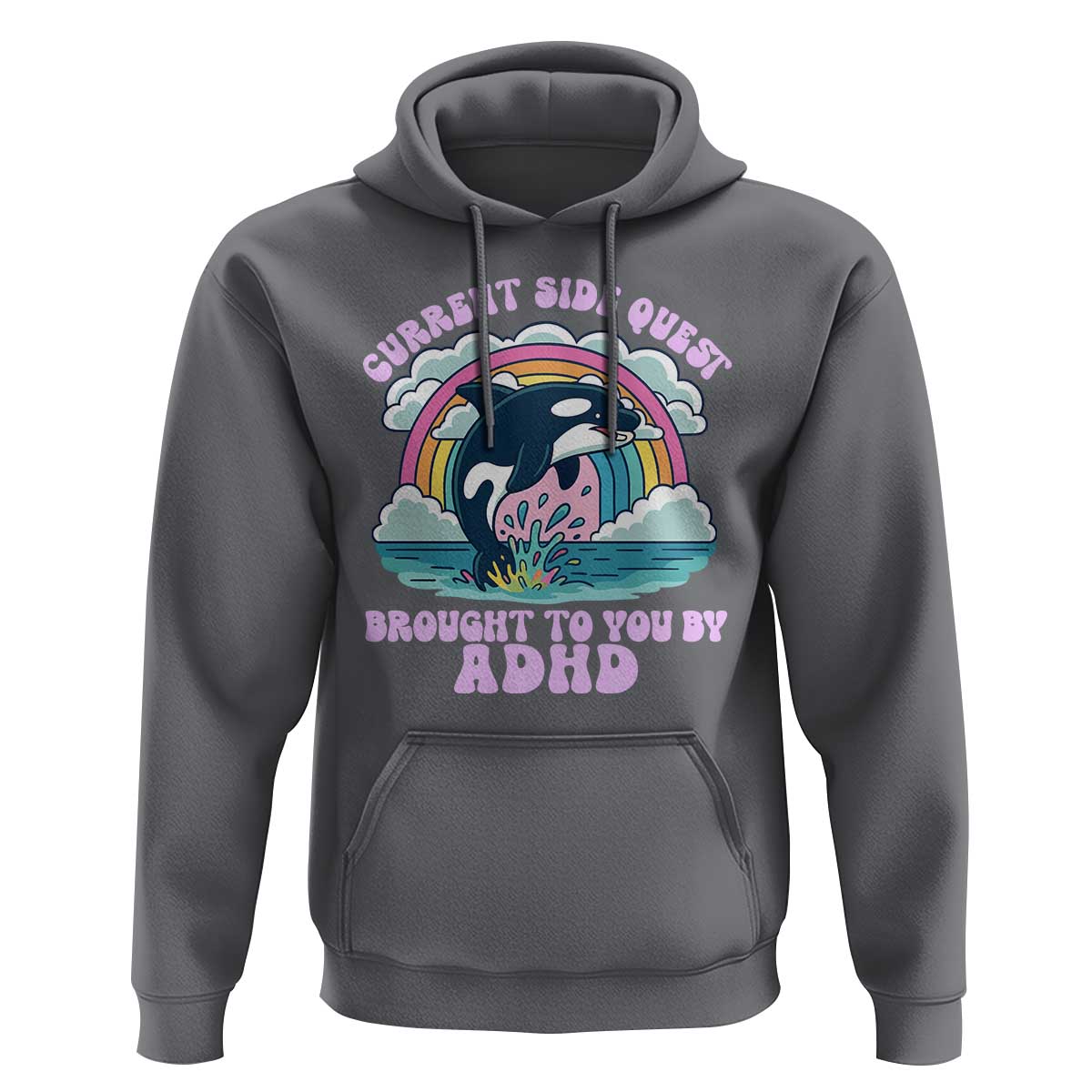 Side Quest ADHD Hoodie Funny Neurodivergent Meme - Wonder Print Shop