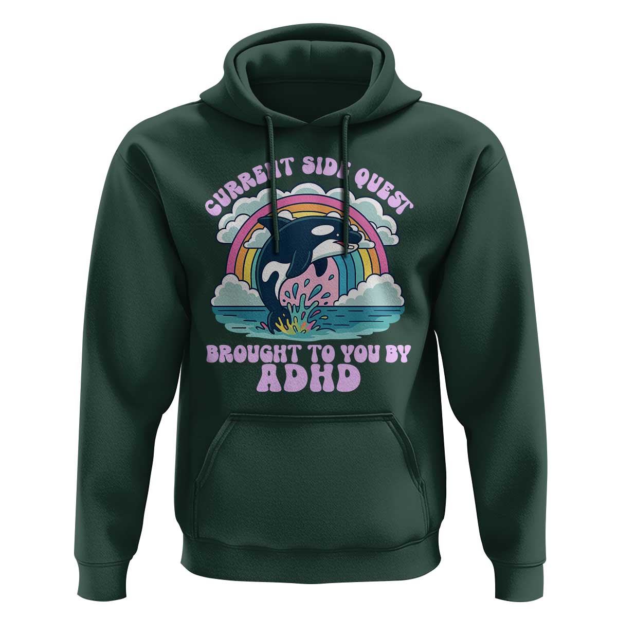 Side Quest ADHD Hoodie Funny Neurodivergent Meme - Wonder Print Shop