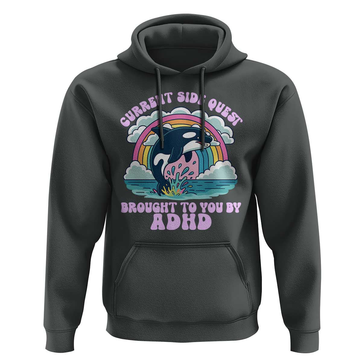 Side Quest ADHD Hoodie Funny Neurodivergent Meme - Wonder Print Shop