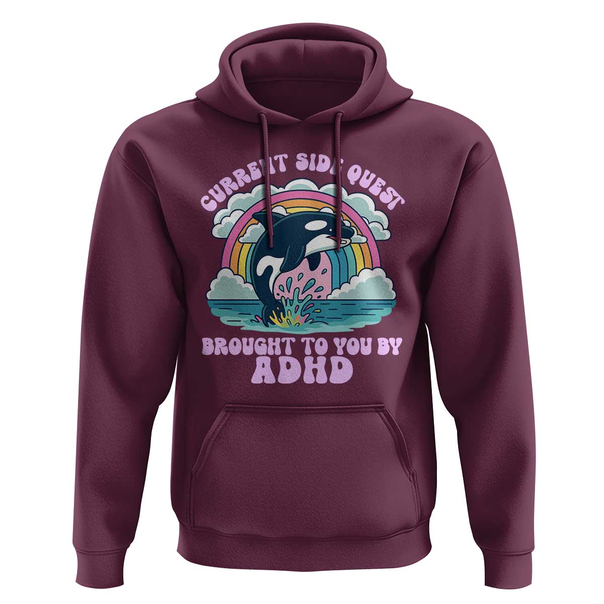 Side Quest ADHD Hoodie Funny Neurodivergent Meme - Wonder Print Shop
