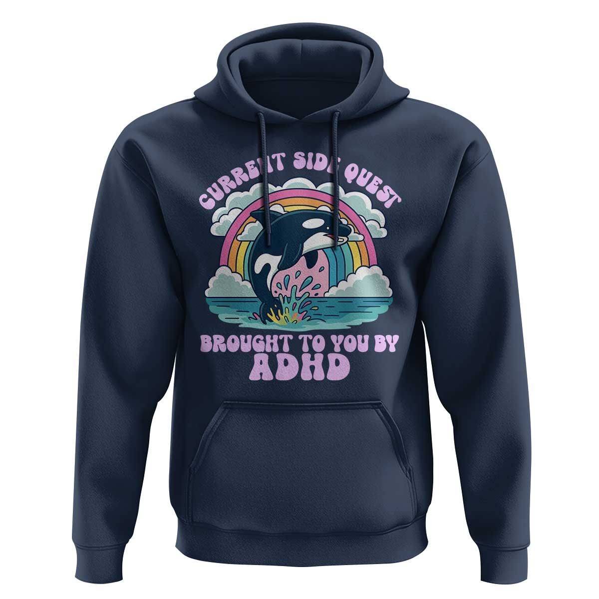 Side Quest ADHD Hoodie Funny Neurodivergent Meme - Wonder Print Shop