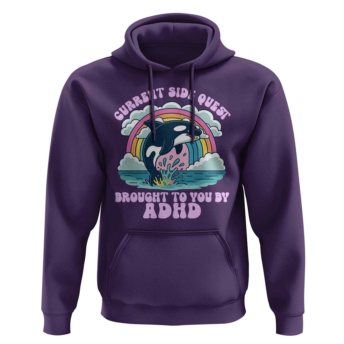 Side Quest ADHD Hoodie Funny Neurodivergent Meme - Wonder Print Shop