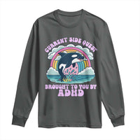 Side Quest ADHD Long Sleeve Shirt Funny Neurodivergent Meme - Wonder Print Shop