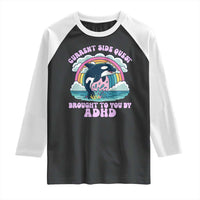 Side Quest ADHD Raglan Shirt Funny Neurodivergent Meme - Wonder Print Shop