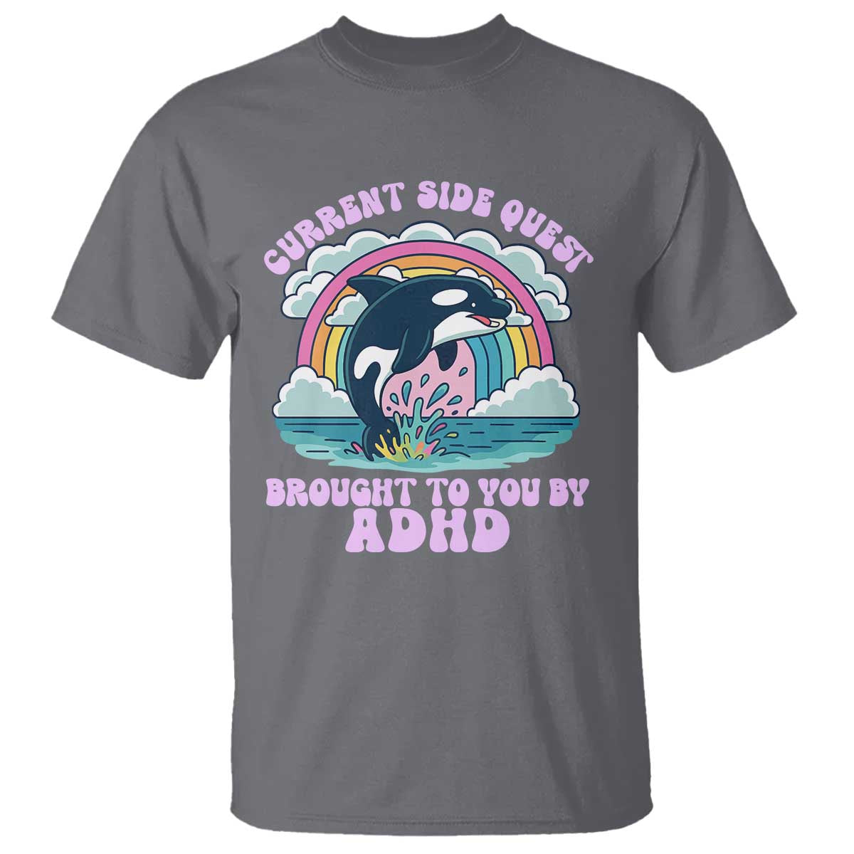 Side Quest ADHD T Shirt Funny Neurodivergent Meme - Wonder Print Shop
