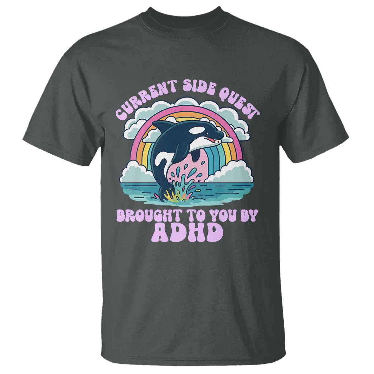 Side Quest ADHD T Shirt Funny Neurodivergent Meme - Wonder Print Shop